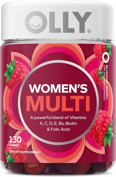 Olly Women S Multivitamin Gummy Overall Health And Immune Support Vitamins A D C