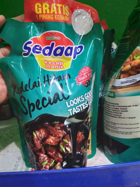 Kecap Sedaap Kedelai Hitam 520ml Gratis Piring Kramik Lazada Indonesia