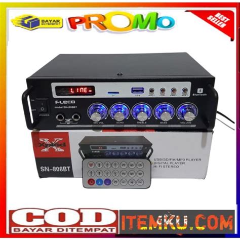 Promo Audio Power Amplifier Bluetooth Ampli Fleco Ak Bt Watt