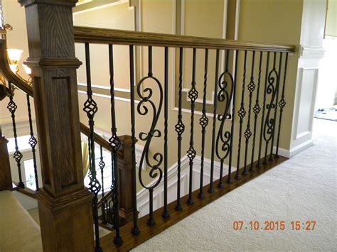 Wood Stairs And Rails And Iron Balusters Iron Balusters Box Newels Oak