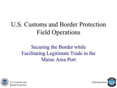 U S Customs And Border Protection Field Operations