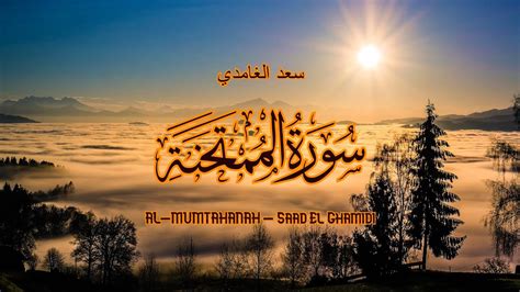 60 سورة الممتحنة سعد الغامدي Sourate Al Mumtahanah Saad El Ghamidi