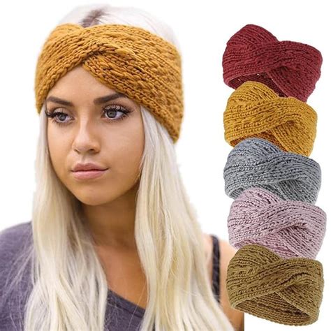 Knitted Twist Headband Winter Headbands Knitted Hair Bands Warm