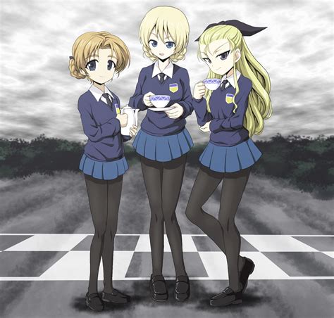 Darjeeling Orange Pekoe And Assam Girls Und Panzer And More Drawn