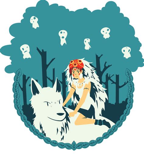 Mononoke Hime Fan Art By Lamascotadeldemonio Studio Ghibli Movies