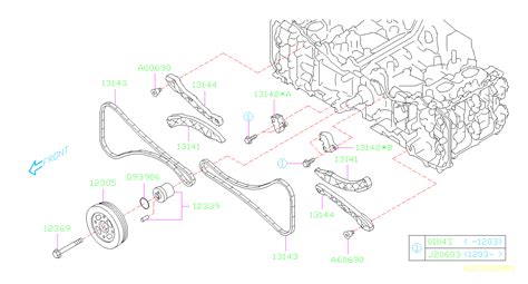 2011 Subaru Forester 2 5L 4AT X Premium Plus Engine Timing Chain