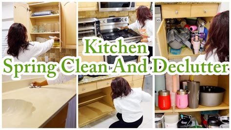 Spring Cleaning Kitchen Clean And Declutter With Me Get It All Done