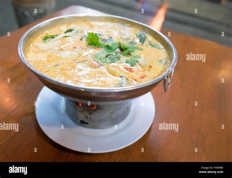 Tom Yum Goong Shrimp Hot Pot With Coconut Soup A Thai Famous Menu Stock Photo Alamy