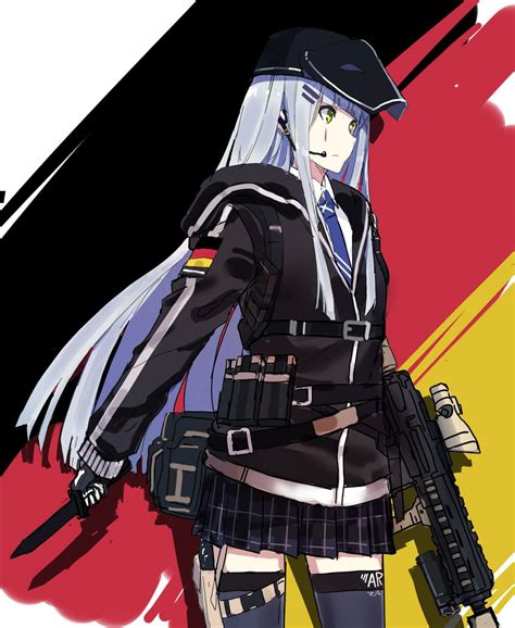 Hk416 German Flag Manga Fille Arme Manga Dessin Manga