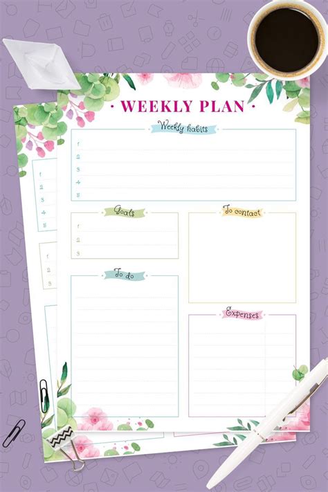 Pin On Planner Templates