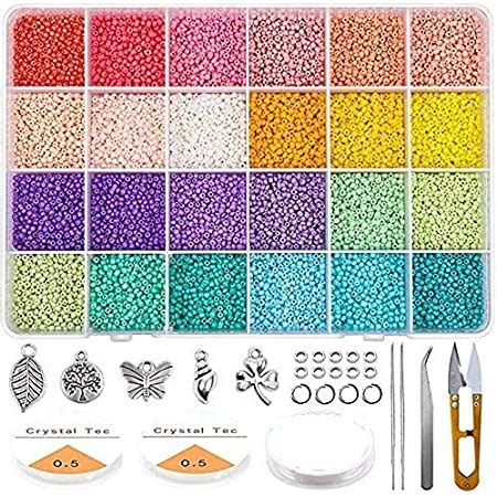 Pandahall Elite Pcs Couleurs Perles De Rocaille En Verre Mm