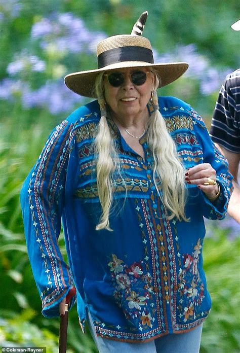 Joni Mitchell 78 Bounces Back From Her Health Struggles On A Walk With A Male Companion