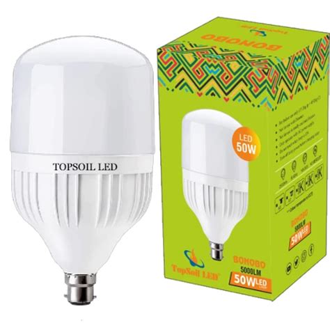 50 Watt LED Bulb B22 Cool White LED Ready With Box TOPSOIL LED