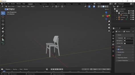 Free Obj File Chair Inspired By Blender Guru Modeling Tutorial D