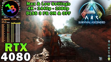 ARK Survival Ascended RTX 4080 Ryzen 7 5800X3D 4K 1440p