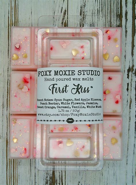 First Kiss Blend Sparkly Snap Bar Wax Melts Birthday T Etsy