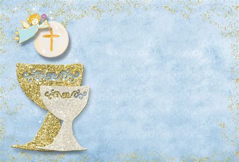 Buy Leowefowa First Holy Communion Backdrop X Ft Gold Silver Glitter