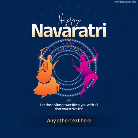 Easily Customizable Navratri Greetings Cards