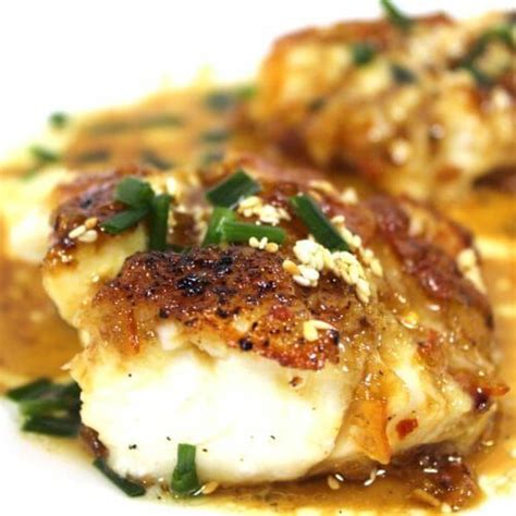 Cod With Asian Orange Glaze Combines All The B Wonderful Flavors Of The