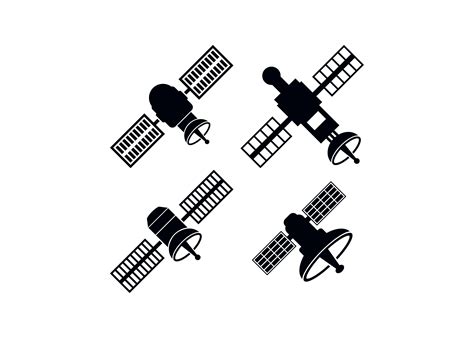 Space Satellite Icon Design Template Vector Isolated Illustration