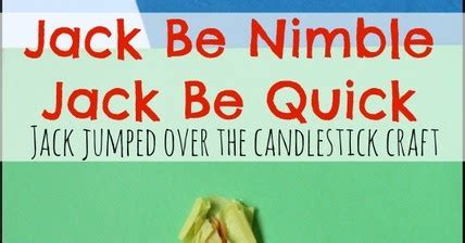 Jack Be Nimble Nursery Rhyme Craft | The OT Toolbox