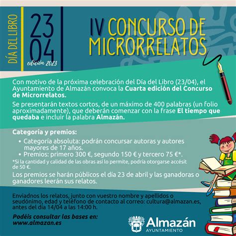 Iv Concurso De Microrrelatos Ayuntamiento De Almaz N