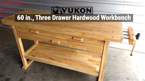 Yukon 60 Three Drawer Hardwood Workbench Harbor Freight Youtube