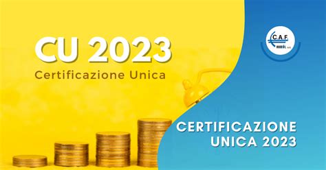 Disponibile La Certificazione Unica 2023