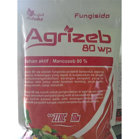 Jual Fungisida Sistemik Agrizeb Wp Mancozeb Kuning Zn Dan Mn