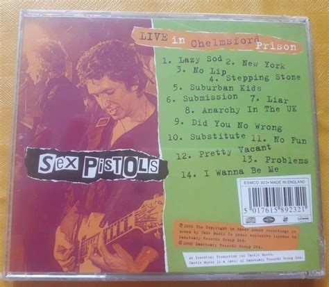 Live At Chelmsford Top Security Prison By The Sex Pistols Cd 2000