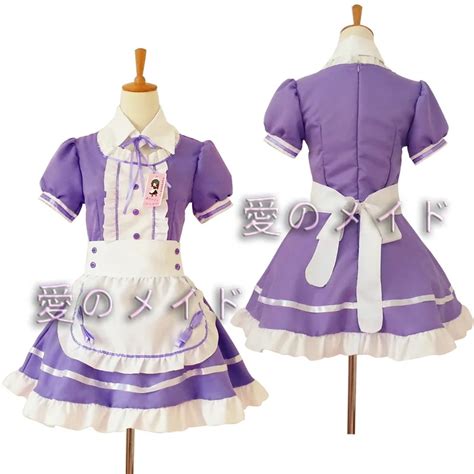 Traje de mucama para mujer vestidos de Lolita gótica K ON de Anime