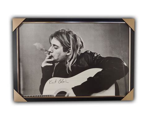 Kurt Cobain "SMOKING " Framed Licensed Print – Universal Picture Framing