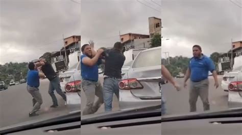 Conductores Se Van A Los Golpes En Plena Calle De Tegucigalpa