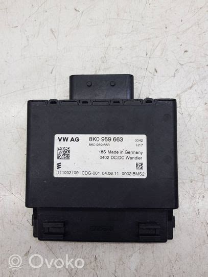 8K0959663 Audi A4 S4 B8 8K Other Control Units Modules 20 00 RRR