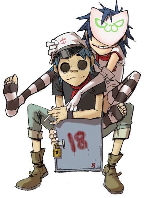 2d And Noodle Gorillaz Gorillaz Art Gorillaz Noodle