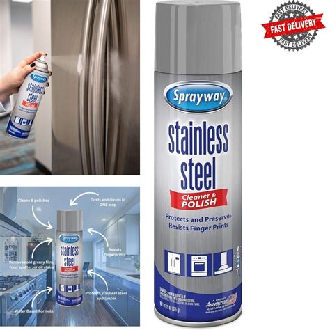 Sprayway Stainless Steel Cleaner And Polish 15 Oz Bottle Ebay