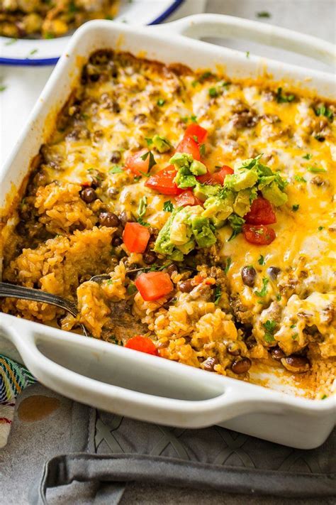 Mexican Cheesy Ground Beef And Rice Casserole обсуждение на Dinner With Ground Beef Mexican