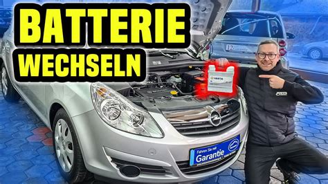 Opel Corsa D Batterie Wechseln Youtube