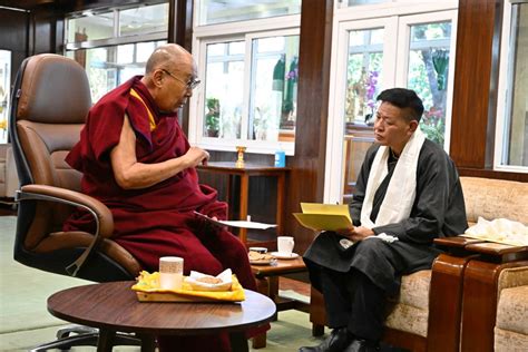 Sikyong Penpa Tsering Apprises His Holiness The Dalai Lama On Latest