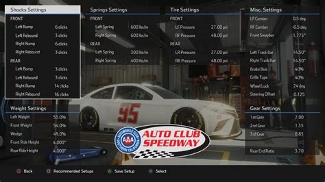 Nascar Heat Auto Club Setup Youtube