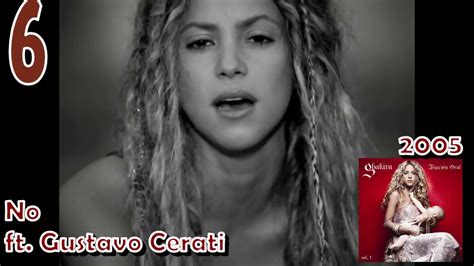 Top 30 Las Canciones De Shakira Actualizado Hasta 2007 YouTube