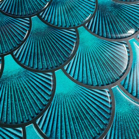 Teal Blue Peel And Stick Wall Tile Kitchen Backsplash Tiles Etsy