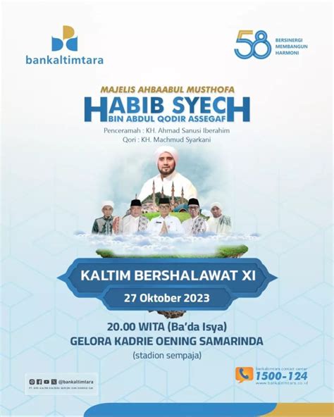 Kaltim Bersholawat Kembali Digelar Hadirkan Habib Syech Bin Abdul