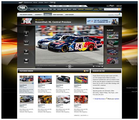 Fox Sports NASCAR Video Show Front - Visual Foundry