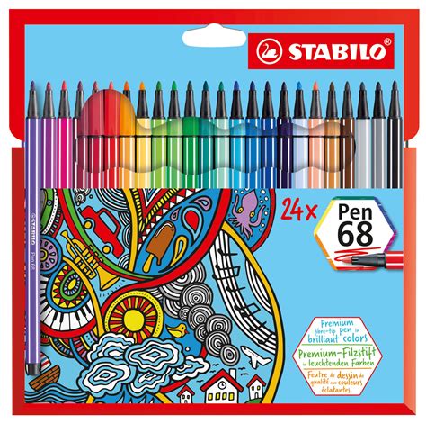 Mixed Set Of Felt Tip Pen STABILO Pen 68 Fineliner STABILO Point 88