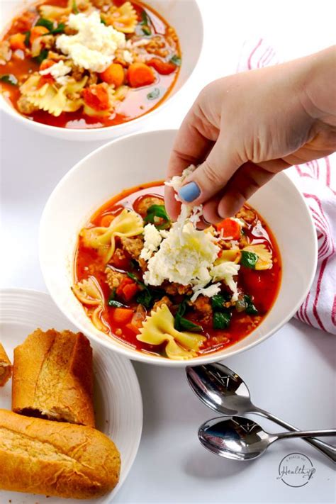 Healthy Lasagna Soup Stovetop A Pinch Of Healthy