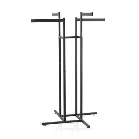 4 Way Black Rack With Straight Arms