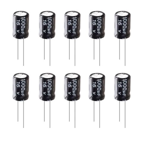 Aluminum Electrolytic Capacitor Kits 16v 1000uf 10x13mm Radial Leads Dip Capacitors For