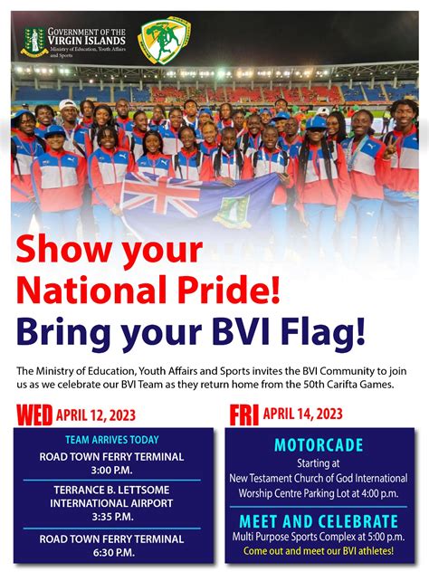 E Flyer Show Your National Pride Bring Your BVI Flag Government Of