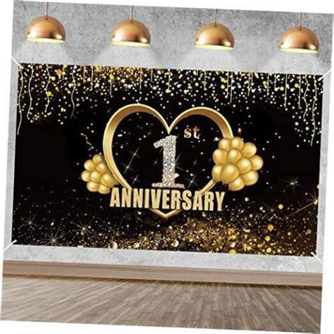 Yoaokiy Year Anniversary Banner Decorations Extra Large Happy St